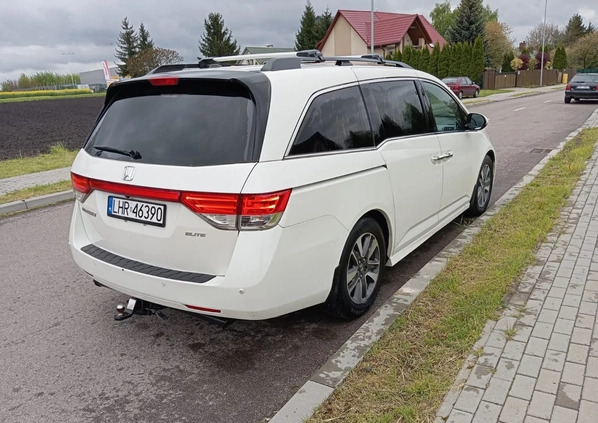 Honda Odyssey cena 92500 przebieg: 187000, rok produkcji 2015 z Hrubieszów małe 596